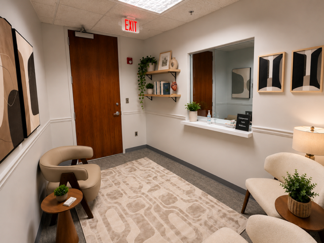 Northstar Behavioral Health reception and waiting area
